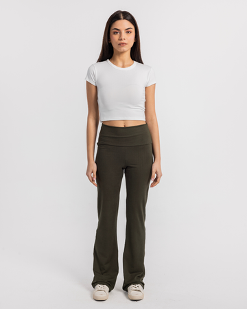 pantalon wide leg polyamid women's wide leg trousers