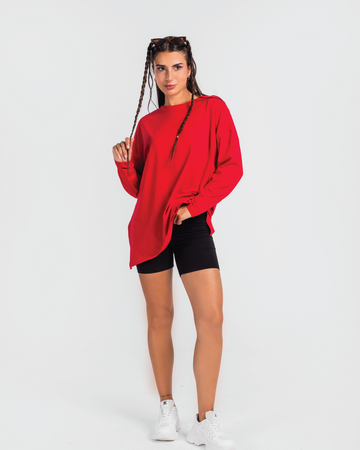 Women's plain cotton oversize T-shirt
