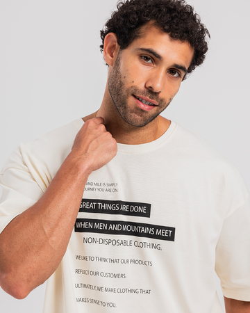 Great Things are done Men's half sleeve T-shirt