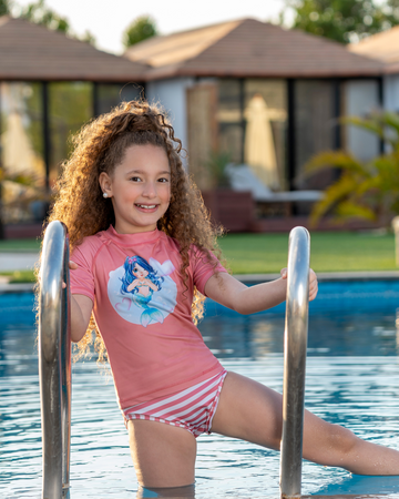 Mermaid two-piece girls' swimsuit