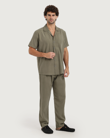 Ensemble décontracté à manches mi-longues pour hommes