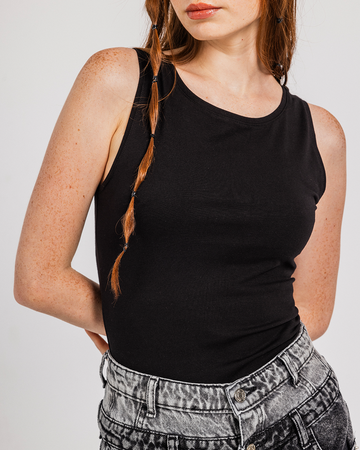 Wide-Strap Viscose Women's Bodysuit