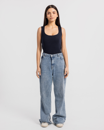 Top plain, wide, for women