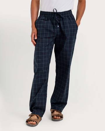 Plaid Pants With Buttons