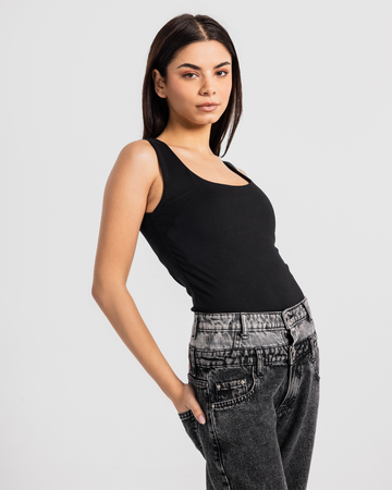 Top plain, wide, for women