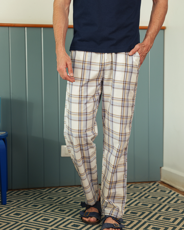 Plaid Pants With Buttons