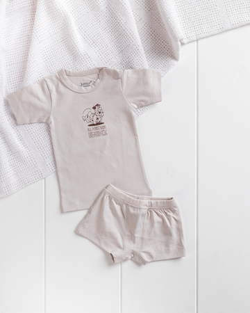 Baby boy set half sleeve printed shorts