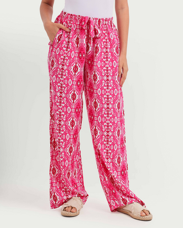 Pantalon and viscose fleur